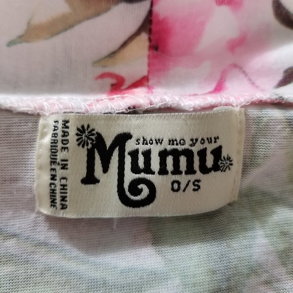 Show Me Your MuMu robe O/S Brie Garden Of Blooms floral rose print open front - Picture 10 of 16